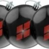 Batman - Harley Quinn Diamond Pattern Christmas Bauble Ornament 3-Pack -Music Store image 1 79077 std